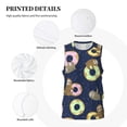 thumbnail image 3 of Honeii Sloth with Donuts print basktball shirt for men and women, Unisex basketball jersey for Theme party-Medium, 3 of 6
