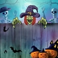 thumbnail image 2 of SUYOLL Halloween Fence Peeking Yard Decorations,Spooky Face With Hands Outdoor Lawn Fence Art Signs For Halloween Party Backyard Garden Patio Decor, 2 of 8