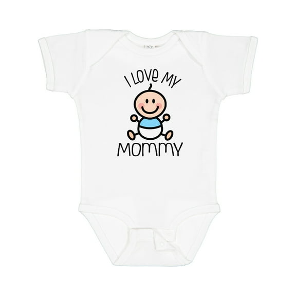 Inktastic I Love My Mommy Baby Boy Boys Baby Bodysuit