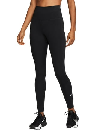 Nike Pro Training 365 high waisted leggings in black and volt
