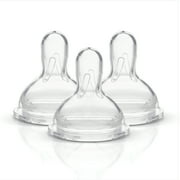 Medela Wide Base Medium-Flow Spare Nipples, 3-Pack