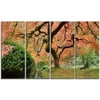 DESIGN ART Designart - Old Japanese Maple Tree - 4 Panels Landscape Photography Canvas Print
