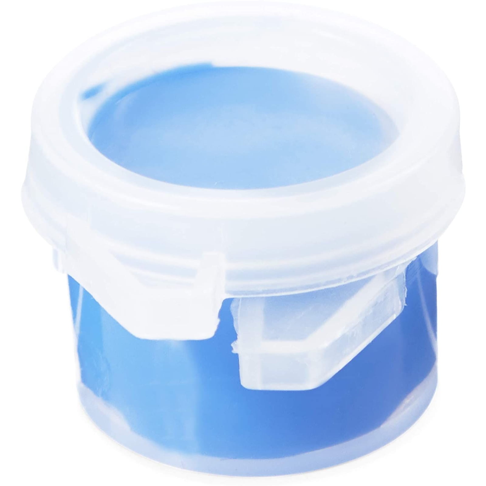 36 Empty Paint Pots with Lids, 5 ml/0.17 oz Clear Paint Cup Pot Strips with  Lids