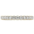 thumbnail image 2 of AFFY 0.50CT Moissanite Diamond Half Eternity Band Ring for Women 14K Yellow Gold over Silver-4.5, 2 of 8