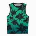 thumbnail image 4 of HCNTES Mens Sleeveless Tank Tops Workout Muscle Gym Ribbed Shirt Athletic Bodybuilding Moisture Wicking T Shirts(Dark Green,XL), 4 of 5