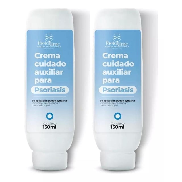 Kit 2 Cremas Auxiliares Para La Psoriasis Alivia La Picazón Facial Time Sin químicos