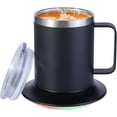 thumbnail image 1 of Self-Heating Coffee Mug - 12oz USB Electric Heated Mug with Temperature Control & 10H Auto Shut Off, Smart Warming Travel Mug for Hot Tea/Coffee, for Office/Home (Black), 1 of 6