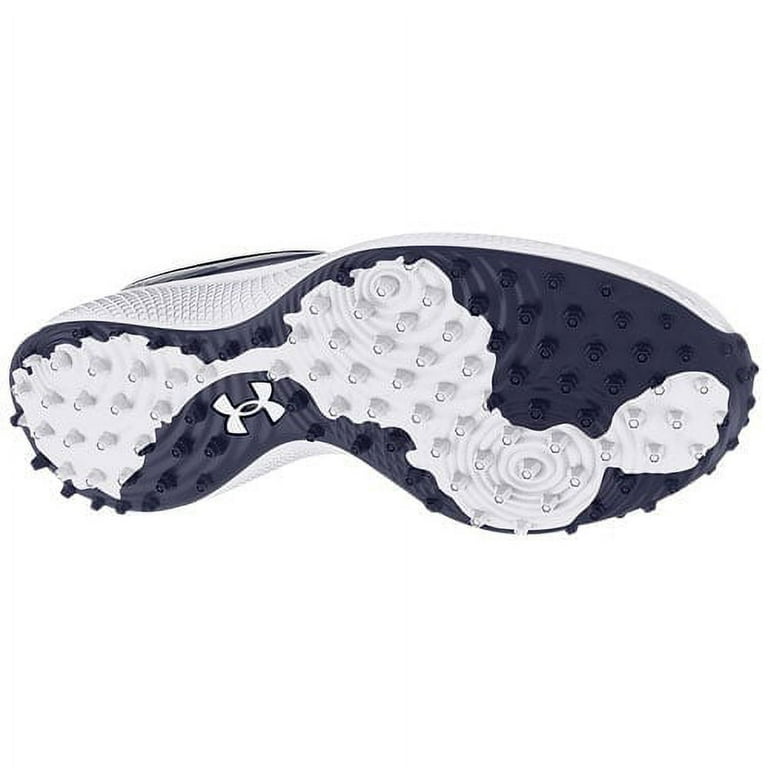 Under Armour Men's Yard Turf Low Baseball Shoe, Navy  White