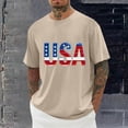 thumbnail image 2 of Taqqpue 4th of July Shirts for Men American Flag Short Sleeve Patriotic Independence Day Tee Top, 2 of 5