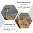 thumbnail image 2 of Wooden Key Tray Entryway Key Holder Wood Jewelry Storage Rack Home Organizer, 2 of 5