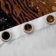 thumbnail image 4 of Feelyou Modern Brown Bow-tie Black Out Curtains, Fashion Cheetah Zebra Print Curtains Pack of 2 (42x63 Each), Chic Bling Stars Bedroom Curtains, Curtains and Drapes Decor, 4 of 6