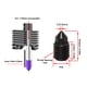 thumbnail image 5 of Kit de cabezal extrusor de repuesto Hotend con boquilla de disipador de calor, eje de fijación, accesorios de impresora 3D, 5 of 8