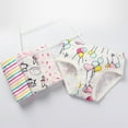 thumbnail image 4 of WBQ 3 Pack Little Girls Underwear Cartoon Cotton Breathable Panties Briefs Toddler Girls Soft Undies 2-12 Years ﻿, 4 of 6