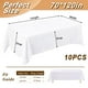 thumbnail image 2 of Mantel Fixwal de poliéster blanco para mesa rectangular 70x120 cm, 2 of 7