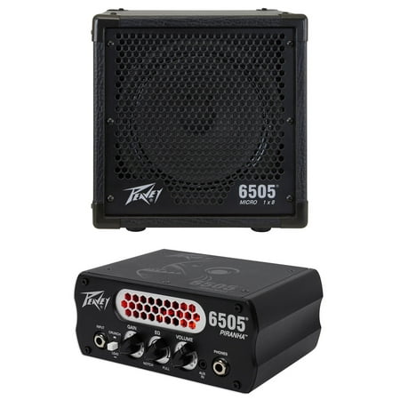 Peavey 6505 Piranha Micro Head Guitar Preamp Amplifier Tube + 8" Speaker Cabinet