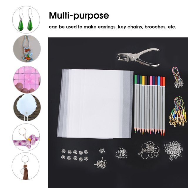 Juego De Películas Termorretráctiles, Material Retráctil A Mano Para Manualidades, Para Llaveros, Hacer Pendientes ANGGREK Otros