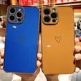 thumbnail image 3 of Phone Case Luxury Electroplated Love Heart Phone Case For Iphone 11 12 13 14 15 Pro Max Xs X Xr 7 8 Plus Se 2020 Mini Soft Silicone Cover, 3 of 14
