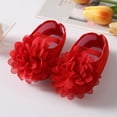 thumbnail image 4 of Lovebay Newborn Baby Girl Princess Non-Slip Lace Flower Shoes Baby Shoes + Headband, 4 of 10