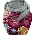 thumbnail image 3 of Shawls Wrap Wrapves Button Soft Chic Para Oficinas Supermercados Teatros Patrón De Copo De Nieve Sunnimix Chales envuelven las bufandas, 3 of 5