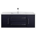 thumbnail image 3 of Cutler Kitchen and Bath Milano 48" Wood/Cultured Marble Bathroom Vanity in Blue, 3 of 5