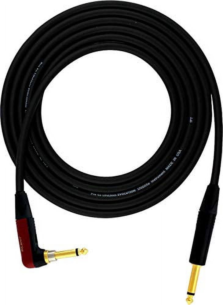ProCo Evolution Studio/Stage Silent Straight-Angle Instrument Cable - 10 ft.