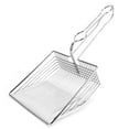 thumbnail image 3 of Pala de acero inoxidable para arena de gatos, pala de metal para limpiar cajas de arena de mascotas pequeñas., 3 of 14
