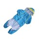 thumbnail image 2 of Fibras acrílicas azul mascota doble capa espesar cuatro pies impermeable impermeable con capucha impermeable para perros gatos, 2 of 8