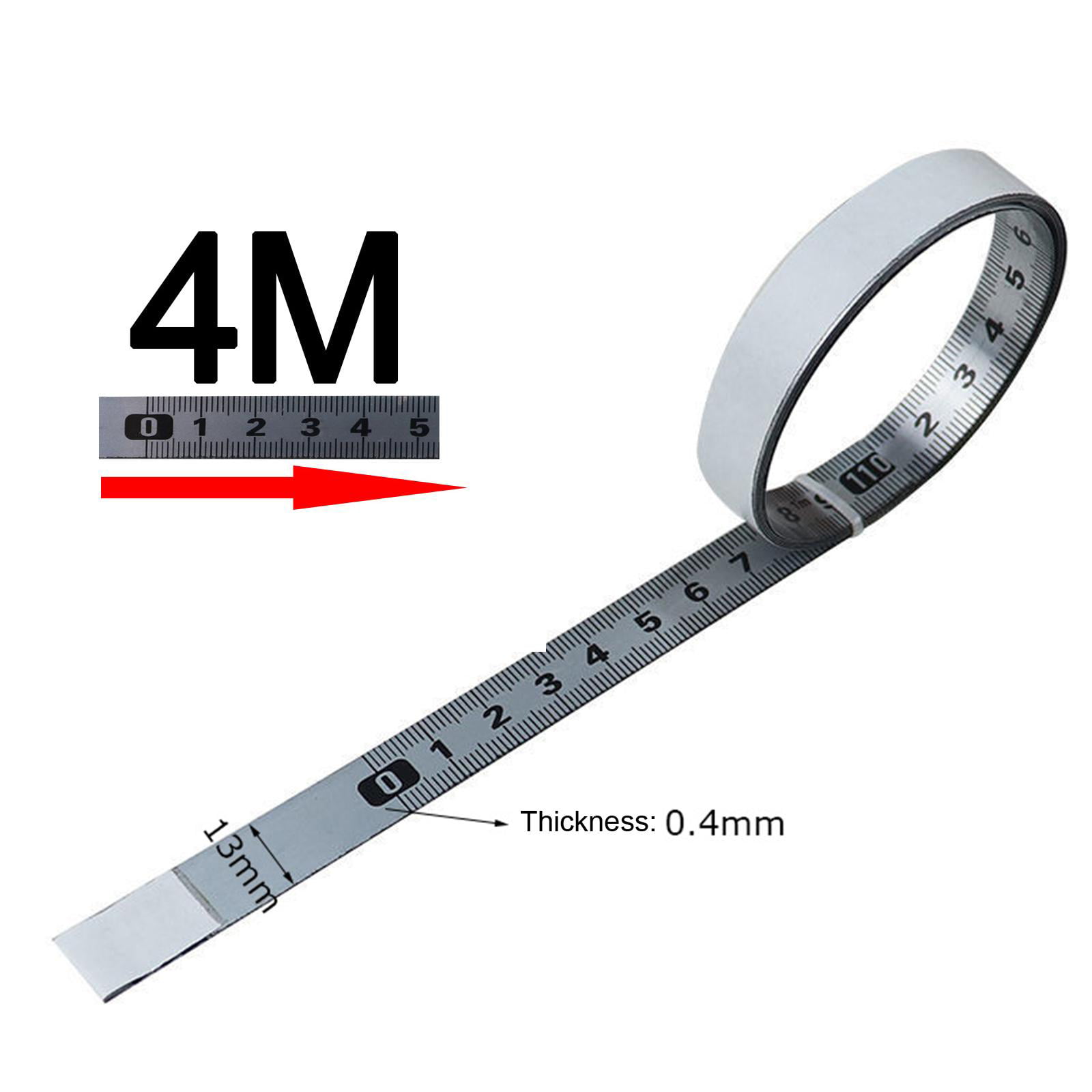 Win Tape Workbench Ruler Adhesive Backed Tape Measure 60inch 152cm (Right to Left - Inch/cm)