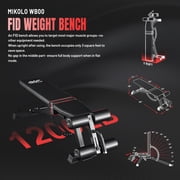 Mikolo Smith Machine Home Gym, 2200 lbs Power Rack Cage with Cable Crossover, Power Rack with 1200LB Capacity Adjustable Weight Bench and 340 lbs Weight Plate, Total Body Strength Training Equipment