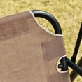 thumbnail image 2 of GVN Outdoor Porch Swings,Hanging Porch Swings,2-Seater Patio Swing Chair, Outdoor Adjustable Canopy Porch Swing with Armrests, Texeline Fabric and Steel Frame, Brown, 2 of 11