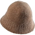 thumbnail image 3 of CoCopeaunts Beanie Hat for Women Winter Warm Plush Bucket Hat Solid Color Knit Hip Hop Casual Elastic Foldable Mens Skull Cap, 3 of 8