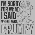 thumbnail image 2 of Men's Snow White and the Seven Dwarfs Grumpy I'm Sorry for What I Said Graphic T-Shirt, 2 of 5