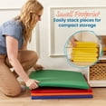 thumbnail image 6 of ECR4Kids SoftZone Play Patch Activity Mat and Toy Bins, Beginner Playset, Assorted, 6-Piece, 6 of 9