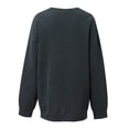 thumbnail image 4 of Blusa de manga larga suelta con estampado de moda para mujer, blusas informales con cuello redondo, sudaderas con capucha Pompotops  FGAJ4400, 4 of 4