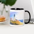 thumbnail image 3 of CafePress - Cape Cod Light Print Stainless Steel Travel Mugs - 11 oz Ceramic Mug - Novelty Coffee Tea Cup, 3 of 4