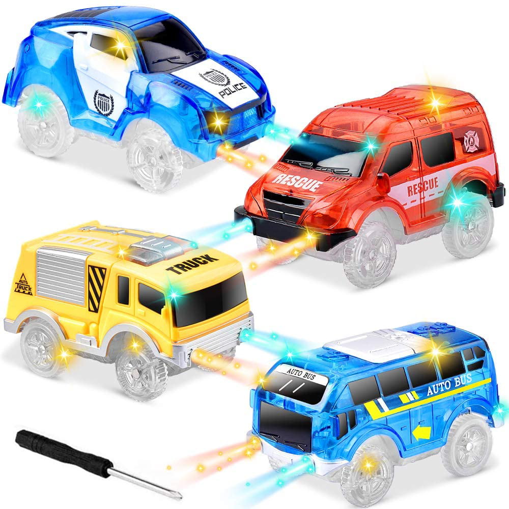 Track Cars Replacement Only Light Up Toy Cars for Magic Tracks and Neo Tracks 