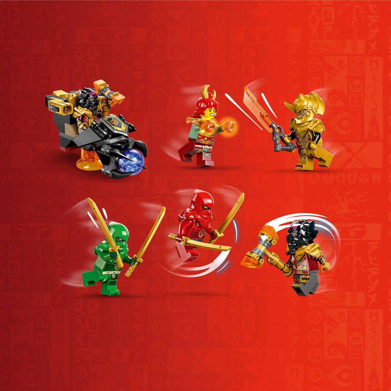 LEGO Ninjago Le dragon de lave transformable 71793 Ensemble de construction (479 pièces)