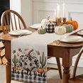 thumbnail image 3 of It's Fall Yall Watercolor Pumpkin Table Runner, Autumn Thanksgiving Kitchen Dining Table Decoration for Home Party Decor 13x120 Inches, 3 of 9