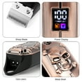 thumbnail image 2 of Yeacher USB Electric Hair Clipper Barber LCD Display Hair Clippers Beard Trimmer Household Hair Trimmer Set Salon Haircut Machine IPX4 Waterproof USB Charging with 6 Clipping Brushes Lube Oil, 2 of 7