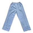 thumbnail image 3 of WILLBEST Pantalones Casuales para Mujer, Clásicos a Cuadros, Pierna Ancha, Estilo Moderno, con Cinturón Largo y Bolsillo para Uso Diario Chica, 3 of 3
