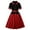 01 Red, variant on Women's Elegant Polka Dots Swing Cocktail Dress Vintage 1950s Patchwork A-Line Rockabilly Tea Party Prom Dresses