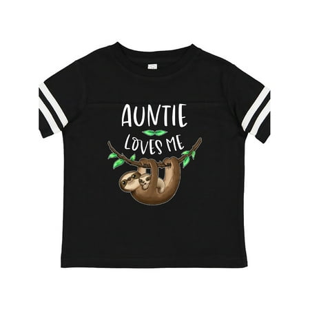 

Inktastic Auntie Loves Me Cute Sloth and Baby Gift Toddler Boy or Toddler Girl T-Shirt