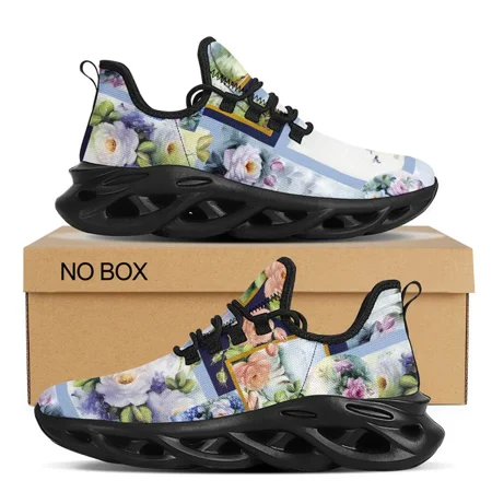 

3D Flowers Fashion Women s Flats 2024 Couple Sneakers Lace-up Ladies Colorful Walking Spor Ayakkabılar Dropshipping