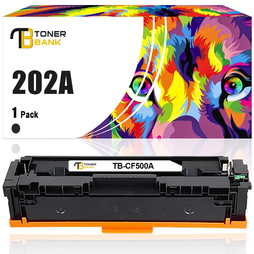 Toner Bank Compatible Cartridge Toner Replacement for HP 202A CF500A Color Laserjet MFP M281fdw M254dw M281fdn M254 202 281cdw 281fdw Printer Ink Black - Walmart.com
