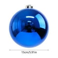 thumbnail image 3 of 6 inch Shatterproof Plastic Christmas Ball Ornaments, Indoor-Outdoor Spherical Decor for Chirstmas Trees & Venues, Glittering Holiday Decoratives, 3 of 6
