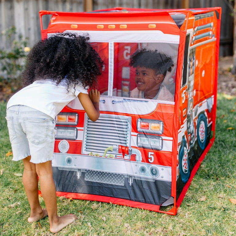 Melissa and doug fire truck playhouse clearance