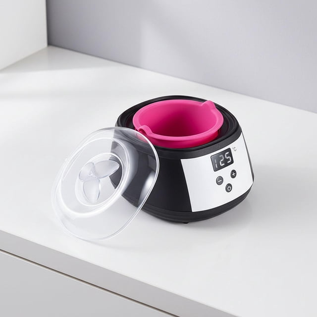 Voxware Chauffe-Cire Professionnel Portable Électrique Chauffe-Cire Compact Durabilité Affichage Numérique LED Température Réglable Machine de Fusion Convient pour Noir