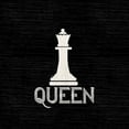 thumbnail image 2 of Reed, Tara 26x26 Black Ornate Wood Framed with Double Matting Museum Art Print Titled - Chess Piece black II-Queen, 2 of 4