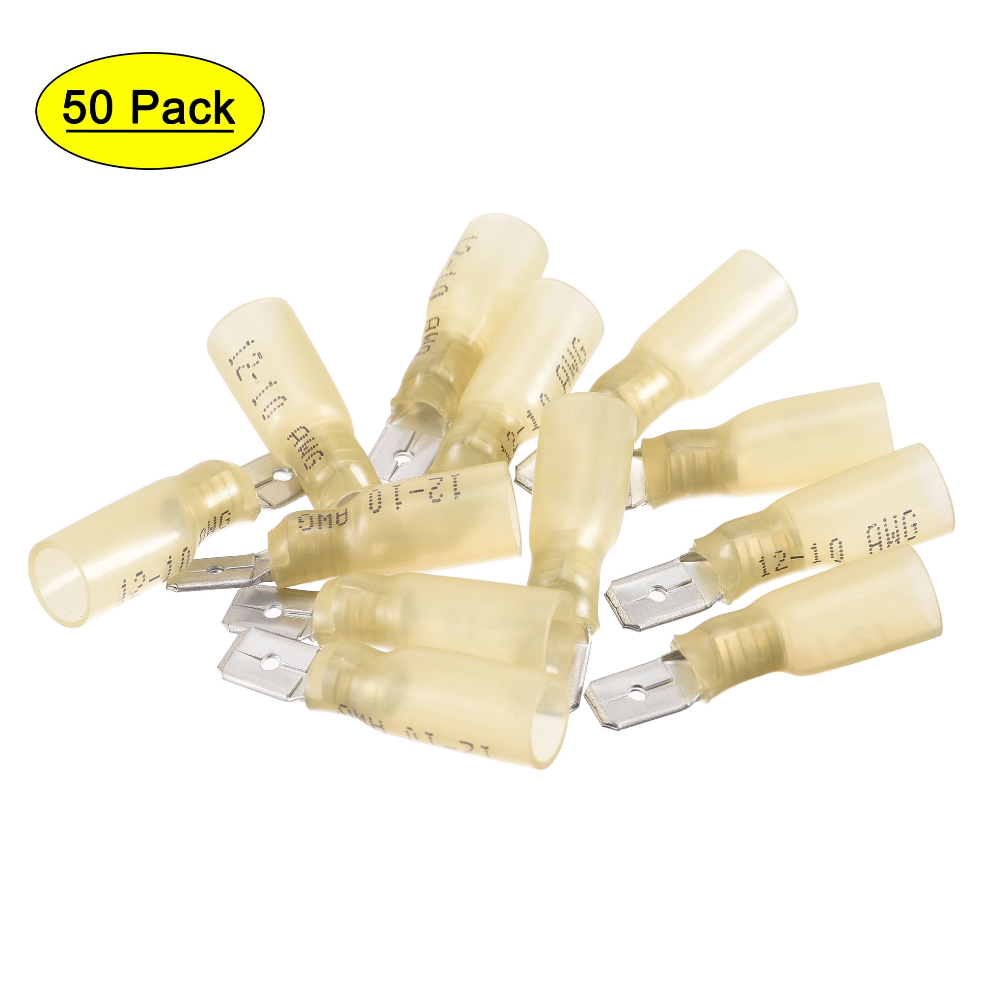 HEAT RESISTANT FORK TERMINAL CRIMP 5MM PACK OF 10 ELECTRICAL WIRE CONNECTORS 