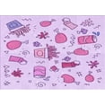 thumbnail image 1 of Ahgly Company Indoor Rectangle Patterned Tyrian Purple Area Rugs, 7' x 9', 1 of 6